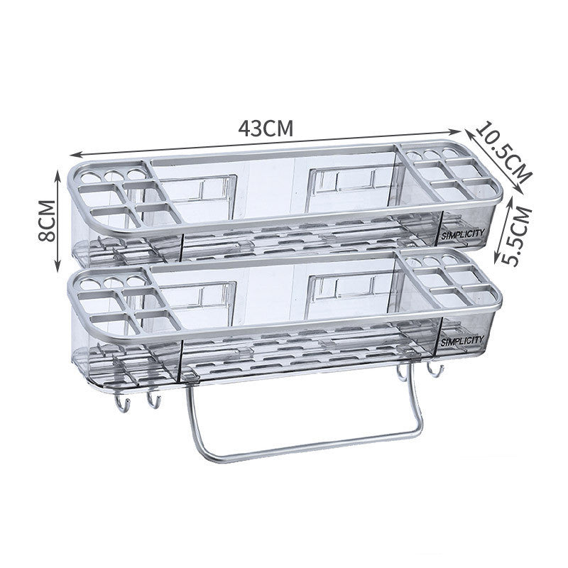 Wall-Mounted Bathroom Rack